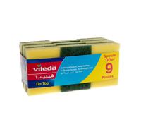 Vileda Tip Top Sponge (9-Pack) - Reliable, Long-Lasting Cleaning Solution
