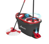 Vileda Turbo Microfibre Mop and Bucket Set, Spin Mop for Cleaning Floors, Set of 1x Mop and 1x Bucket, Eco Packaging