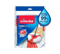 Vileda Turbo 2 In 1 Mop Head White/red (One Size)