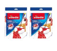 Vileda Turbo 2in1 Microfibre Mop Refill Twin Pack