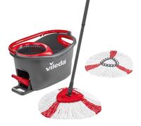 Vileda Turbo EasyWring and Clean complete set, Metal, red/grey, 48,6 x 29,6 cm