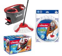 Vileda Turbo EasyWring & Clean Complete Set with Bucket and Power Slingshot Plus Replacement Head Turbo Classic