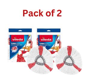 Vileda Turbo Mop Head Refill Replacement Pad 2 in 1 Multipack Genuine Easy Wring