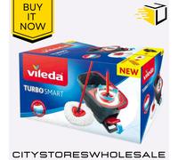 Vileda Turbo Spin Mop and Bucket Set 360° Rotating Mop For Efficient Cleaning