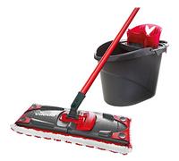 Vileda UltraMax Complete Flat Mop and Bucket Set, Microfibre Mop Head