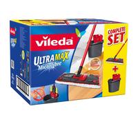 Vileda UltraMax Flat Mop and Bucket Set, Multi-Colour