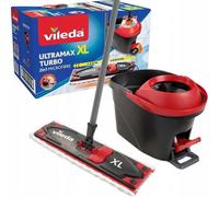 Vileda Ultramax Turbo XL Flat Mop Bucket Handle Rotating Head Microfibre Set UK
