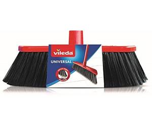 Vileda universal brush refill head red black multi surface sweeping replacement
