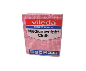 Vileda VIL04871 106400 Medium Weight Cloth, Red (Pack of 10)
