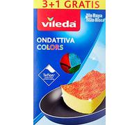 Vileda Wave Milleusi Colors 3+1, Sponge, Multi-Coloured, 13x22x2.6 cm