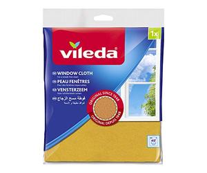 Vileda Window Cloth for Streak-free and Lint-Free Window Cleaning, The Original Since 1948, Also Ideal for Glass Surfaces, Window Cleaner, Pack of 1