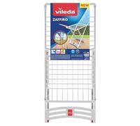 Vileda Resin Clothes Airer Resealable with Outdoor Wheels, White, M