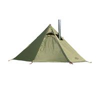 Vilemoon Tipi Hot Tent with Fire Retardant Stove Jack for Flue Pipes, 3~4 Person, Lightweight, Teepee Tents for Family Team Outdoor Backpacking Camping Hiking (Green)