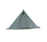 Vilemoon Tipi Hot Tent with Fire Retardant Stove Jack for Flue Pipes, 5~8 Person, Teepee Tents for Family Team Outdoor Backpacking Camping Hiking (Green)