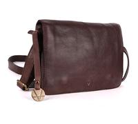 VILENCA HOLLAND Genuine Italian Leather Small Crossbody Sling Bag - Trendy Casual Office Bag with Adjustable Strap, Brown, S