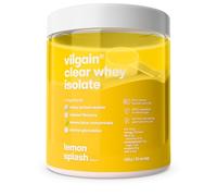 Vilgain Clear Whey Isolate Lemon Splash 500g Refreshing Protein Lemonade with 84% Protein | Naturally Sweetened with Stevia
