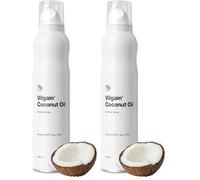 Vilgain Coconut Oil Cooking Spray 200ml | 100% Pure Refined Coconut Oil | High Smoke Point Non-Aerosol Mist | Keto & Paleo Friendly | Preservative Free Cooking Oil (Pack of 2)