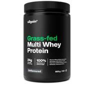 Vilgain Grass-Fed Multi Whey Protein Unflavoured 900 g| 3 Protein Sources for Extended Release | Digestive Enzyme Complex | Natural Stevia Sweetened Shake | Low Sugar & Fat | 23g Protein