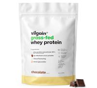 Vilgain Grass-Fed Whey Protein Powder Chocolate 1000g | 22.5g Protein per Serving | British Sourced | Naturally Sweetened with Stevia