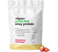 Vilgain Grass Fed Whey Protein Strawberry Milkshake Protein Nutrition Powder - 1000g