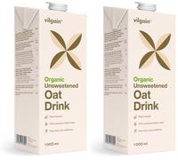 Vilgain Oat Drink Plant-based drink made from Italian oats, without additives, suitable for vegans and people with lactose intolerance, 1000ml (Pack of 2)