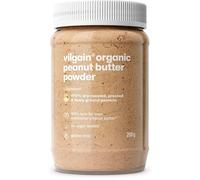 Vilgain Organic Peanut Butter Powder (200 g) - No Added Sugar, Vegan Protein Powder with 50% Plant-Based Protein, Reduced-Fat Fitness Snack for Baking & Mixing