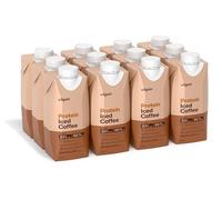 Vilgain Protein Iced Coffee Pack - Robusta Coffee with Creamy Caramel Flavour, 33g Milk Protein To Go, Lactose-Free, Stevia Sweetened, No Preservatives, 12x330ml Bottle Pack