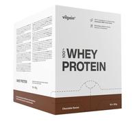 Vilgain Whey Protein Chocolate 10x30g | 23g Protein per Serving | Ultrafiltered CFM Whey Concentrate | High BCAA & Protein Content | Sweetened with Stevia