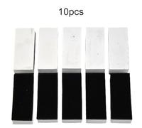 Vilgftyiet 10-Pack EVA Sponge Applicator Pads for Car Ceramic Coating, for Nano Wax, and Polishing - Blue High-Density & Black Soft Rectangular Pads (7 x 3 x 1.8 cm)