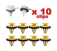 Vilgftyiet 10-Piece Plastic A-Pillar Post Trim Clips Set for Land Rover Discovery LR3 Windscreen Moulding Trim - Yellow and White