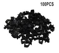 Vilgftyiet 100pcs Car Wiring Harness Fasteners - Plastic Cable Tie Wrap Clamps with 11mm Hole, for Automotive Wire Routing and Secure Harness Management