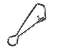 Vilgftyiet 100pcs Stainless Steel Fishing Swivels & Hooked Snaps for Lure Connector Rings, 0#-6#, 11-57kg Tensile Strength, Resistant Terminal Tackle for Angling and Outdoor Fishing