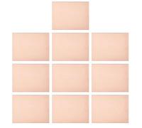 Vilgftyiet 10Pc Single Sided PCB Copper Clad Board 20x10cm FR4 Fiberglass for Electronics Hobby Etching Circuit Experiment, with Copper Foil