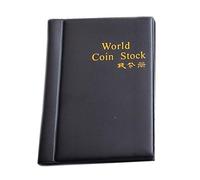 Vilgftyiet 120 Pocket Coin Collection Album Book with 10 for PAGES for Collecting and Displaying, Red, Blue, Black, Dark Green