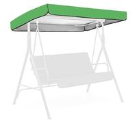 Vilgftyiet 190T Polyester Replacement Canopy Cover for 2 or 3 Seater Garden Swing Chair, Sun Protective Outdoor Shade Top in Green, Grey, Red