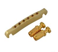 Vilgftyiet 1pcs Tailpiece with 2pcs Studs set, Guitar Stop Bar Tailpiece for LP For Guitars, Features Deep String Holes and Robust Metal Design