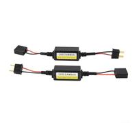 Vilgftyiet 2-Pack LED Canbus Decoders - H7 Socket, Black, For Headlight And Fog Light, Designed To Fix Blinking Lights On Dashboards