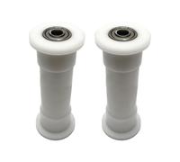 Vilgftyiet 2-Pack Rowing Machine Bearing Wheel Pulley for Fitness Equipment Accessories - Plastic Roller, 42mm Diameter, 109mm Height, 8mm Mounting Hole