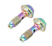 Vilgftyiet 2 Pcs for Bike Caliper Bolts for MAGURA MT2/MT4/MT5/MT6/MT7/MT8 and Banjo, Titanium Alloy Brake Pin Screws, 18.4 x 10 mm, 3g, Compatible with NATURE/Gold/Rainbow Colors