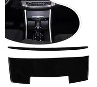 Vilgftyiet 2Pcs Black Interior Central Storage Box Cover Trim for Honda Accord 2014-2017 - Epoxy-Coated Car Interior Moulding Trim, Easy Tape-On Installation, Scratch Protection