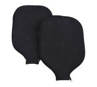 Vilgftyiet 2pcs Neoprene Pickleball Paddle Covers - 30 x 21 cm Racket Sleeves for Scratch, for IMPACT & Moisture Protection - Fits Most Standard Paddles, Black
