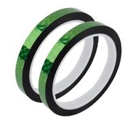 Vilgftyiet 2PCS Reflective Lure Stickers for Fishing Bait - 1 x 50cm BOPP Waterproof & UV-Resistant Crankbait Attractors, Silver/Green/Gold B