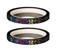 Vilgftyiet 2PCS Reflective Lure Stickers for Fishing Bait - 1 x 50cm BOPP Waterproof & UV-Resistant Crankbait Attractors, Silver/Green/Gold A