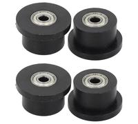 Vilgftyiet 2PCS Rowing Machine Bearing and Pulley for Rowing Device & Abdominal Machine - Metal-Plastic Construction, 8mm ID, Black B 4PCS