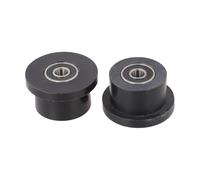Vilgftyiet 2PCS Rowing Machine Bearing and Pulley for Rowing Device & Abdominal Machine - Metal-Plastic Construction, 8mm ID, Black A 2PCS