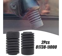 Vilgftyiet 2Pcs Rubber Hood Stop Mount Buffer Cushion for Nissan Vehicles - Compatible with Part Numbers 817381J000 and 81738-1J000, Black Bumper Boot Bonnet Tailgate Interior Cushion
