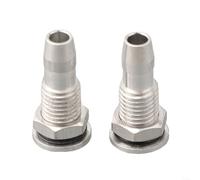 Vilgftyiet 2pcs Water Motor Cooling Pipe Fitting 20mm 25mm Joint Aluminium for DIY Model Boat Methanol Ship(M8 Thread)