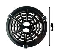 Vilgftyiet 2QT Round Air Fryer Grill Plate for Chefman Dash Bella GoWise USA PowerXL for ELITE Gourmet 2.1QT Models, 304 Stainless Steel Crisper Pan with Handle, Non-Stick Coating, Dishwasher Safe