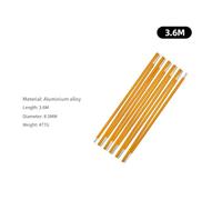 Vilgftyiet 3.6m Aluminum Alloy Tent Poles Set (2-Pack), 8.5mm Diameter Lightweight Portable Camping Tent Pole for Outdoor Adventures