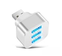 Vilgftyiet 3-Port USB Car Charging Extender Adapter for Vehicles - Gold/Silver/Black, 3.1 x 3.1 x 3.5 cm, 12 g, USB 2.0 Only (Charging Function, No Data Transfer)